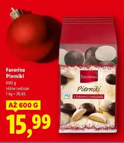 Lidl Pierniki Favorina różne rodzaje oferta