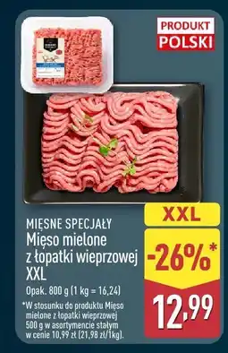 ALDI Mięso mielone z łopatki wieprzowej XXL Mięsne Specjały oferta