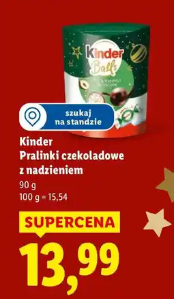 Lidl Czekolada Kinder Pralinki czekoladowe z nadzieniem oferta