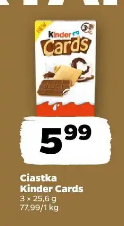 Netto Ciastka Cards 3 szt. Kinder oferta