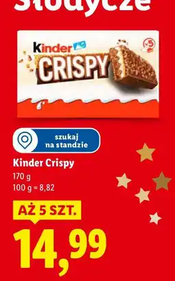 Lidl Czekolada Kinder Crispy oferta