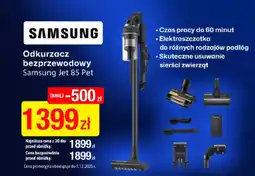 RTV EURO AGD SAMSUNG Odkurzacz bezprzewodowy Samsung Jet 85 Pet oferta