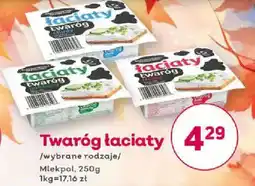 Bliski Twaróg łaciaty Mlekpol oferta