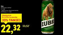 Lidl Piwo Żubr 8-pak oferta