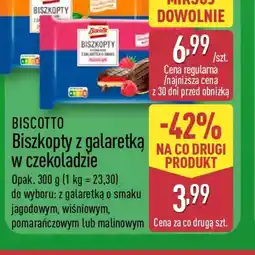 ALDI BISCOTTO Biszkopty z galaretką w czekoladzie oferta