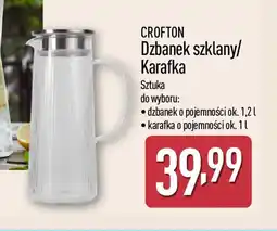ALDI CROFTON Dzbanek szklany/Karafka oferta