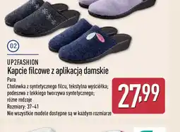 ALDI Kapcie filcowe z aplikacją damskie oferta