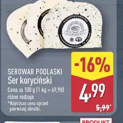 ALDI Ser koryciński oferta