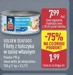 ALDI GOLDEN SEAFOOD Filety z tuńczyka oferta