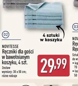 ALDI Ręczniki dla gości NOVITESSE oferta
