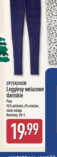ALDI Legginsy welurowe damskie oferta