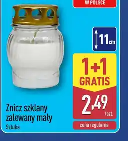 ALDI Znicz szklany zalewany mały oferta