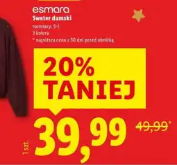 Lidl Sweter damski oferta