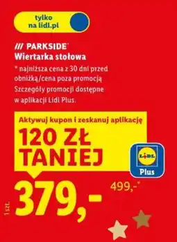 Lidl PARKSIDE Wiertarka stołowa oferta