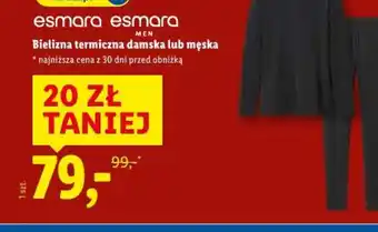 Bielizna termiczna damska lub męska