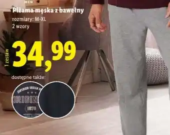Piżama męska z bawełny