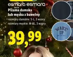 Lidl Piżama damska lub męska z bawełny oferta