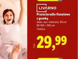 Lidl Prześcieradło flanelowe oferta