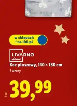 Lidl Koc pluszowy oferta