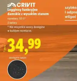Lidl Legginsy funkcyjne damskie z wysokim stanem oferta