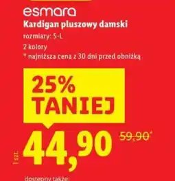 Lidl Kardigan pluszowy damski oferta
