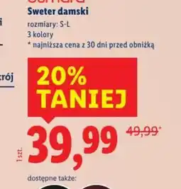Lidl Sweter damski oferta
