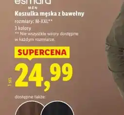 Lidl Koszulka męska z bawełny oferta