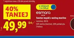 Lidl Sweter męski z wełną merino oferta