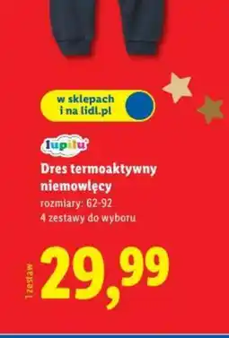 Lidl Dres termoaktywny niemowlęcy oferta