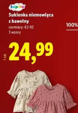 Lidl Sukienka niemowlęca oferta