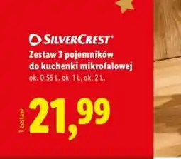 Lidl Zestaw 3 pojemników do kuchenki mikrofalowej oferta