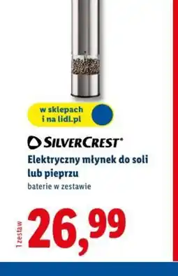 Lidl Elektryczny młynek do soli lub pieprzu oferta