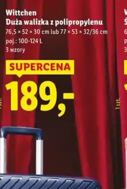 Lidl Duża walizka z polipropylenu oferta