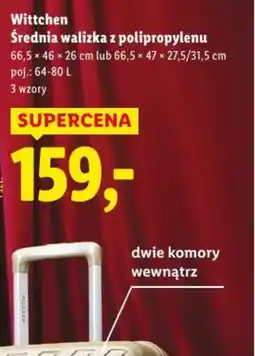 Lidl Wittchen Srednia walizka z polipropylenu oferta