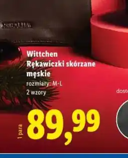 Lidl Rękawiczki skórzane Wittchen oferta