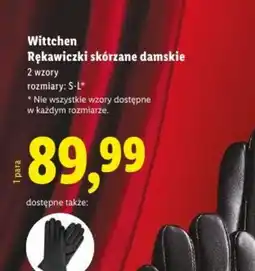 Lidl Rękawiczki skórzane damskie oferta