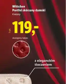 Lidl Wittchen Portfel skórzany damski oferta