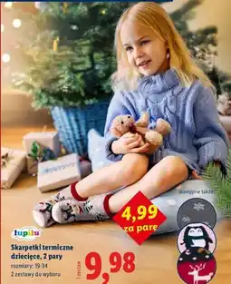 Lidl Skarpetki termiczne Lupilu oferta