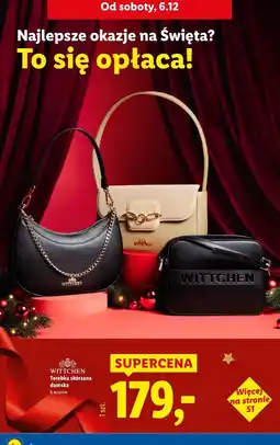 Lidl Torebka damska skórzana Wittchen oferta