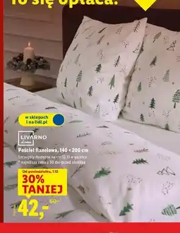 Lidl Komplet pościeli dwustronnej z bawełną renforce 140 x 200 cm + 2 70 80 Livarno Home oferta