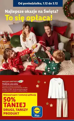 Lidl Piżama dziecięca Esmara oferta