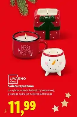 Lidl Świeca zapachowa cukierek jabłkowy Livarno Home oferta