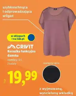 Lidl Koszulka funkcyjna damska s-l Crivit oferta