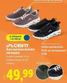 Lidl Buty sportowe damskie 37-41 Crivit oferta