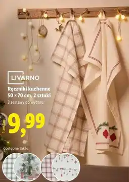 Lidl Ręczniki kuchenne 50 x 70 cm Livarno Home oferta