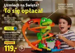 Lidl Zestaw city walka z t-rexem Hot Wheels oferta