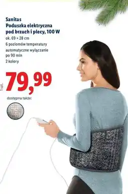 Lidl Poduszka elektryczna 100 w Sanitas oferta