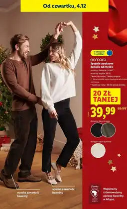 Lidl Spodnie struksowe m-xl Esmara oferta