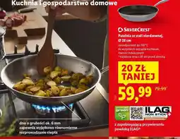 Lidl Patelnia ze stali nierdzewnej 28 cm Silvercrest oferta
