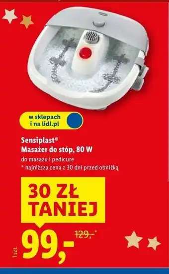 Lidl Masażer do stóp 80 w Sensiplast oferta
